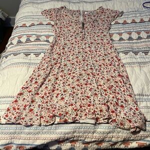 Floral Tie Front Dress
